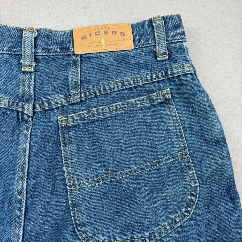 Riders Jorts Denim Shorts Womens 14 High Rise Mom Made in USA Vintage - Picture 12 of 12